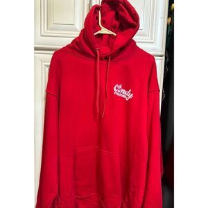 ATC Unisex Candy Funhouse Pullover Graphic Hoodie Sweatshirt Red Size XL